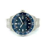 Buy Shop Tag Heuer Aquaracer Caliber 5 Automatic Blue Dial Silver Steel Strap Watch for Men - WAN2111.BA0822 USA Online