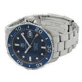 Buy Shop Tag Heuer Aquaracer Caliber 5 Automatic Blue Dial Silver Steel Strap Watch for Men - WAN2111.BA0822 USA Online