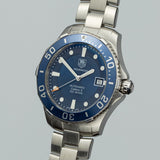 Buy Shop Tag Heuer Aquaracer Caliber 5 Automatic Blue Dial Silver Steel Strap Watch for Men - WAN2111.BA0822 USA Online