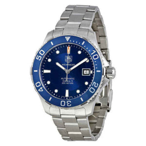Buy Shop Tag Heuer Aquaracer Caliber 5 Automatic Blue Dial Silver Steel Strap Watch for Men - WAN2111.BA0822 USA Online