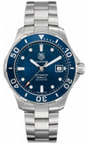 Buy Shop Tag Heuer Aquaracer Caliber 5 Automatic Blue Dial Silver Steel Strap Watch for Men - WAN2111.BA0822 USA Online