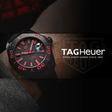 Buy Shop Tag Heuer Aquaracer Caliber 5 Black Dial Black Nylon Strap Watch for Men - WAY208A.FC6381 USA Online
