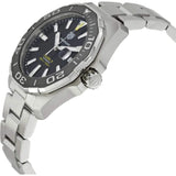 Buy Shop Tag Heuer Aquaracer Caliber 5 Black Dial Silver Steel Strap Watch for Men - WAY201A .BA0927 USA Online