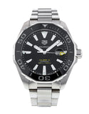 Buy Shop Tag Heuer Aquaracer Caliber 5 Black Dial Silver Steel Strap Watch for Men - WAY201A .BA0927 USA Online