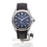 Buy Shop Tag Heuer Aquaracer Caliber 5 Blue Dial Black Rubber Strap Watch for Men - WAY2112.FT8021 USA Online
