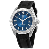 Buy Shop Tag Heuer Aquaracer Caliber 5 Blue Dial Black Rubber Strap Watch for Men - WAY2112.FT8021 USA Online