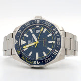 Buy Shop Tag Heuer Aquaracer Caliber 5 Match Timer Shinji Kagawa Edition Blue Dial Silver Steel Strap Watch for Men - WAY201H.BA0927 USA Online