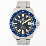 Buy Shop Tag Heuer Aquaracer Caliber 5 Match Timer Shinji Kagawa Edition Blue Dial Silver Steel Strap Watch for Men - WAY201H.BA0927 USA Online
