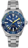 Buy Shop Tag Heuer Aquaracer Caliber 5 Match Timer Shinji Kagawa Edition Blue Dial Silver Steel Strap Watch for Men - WAY201H.BA0927 USA Online