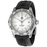 Buy Shop Tag Heuer Aquaracer Caliber 5 White Dial Black Rubber Strap Watch for Men - WAY2111.FT8021 USA Online