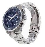 Buy Shop Tag Heuer Aquaracer Calibre 16 43mm Blue Dial Silver Steel Strap Watch for Men - CAY211B.BA0927 USA Online