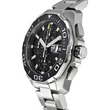 Buy Shop Tag Heuer Aquaracer Calibre 16 Day-Date Black Dial Silver Steel Strap Watch for Men - CAY211A.BA0927 USA Online