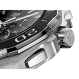 Buy Shop Tag Heuer Aquaracer Calibre 16 Day-Date Black Dial Silver Steel Strap Watch for Men - CAY211A.BA0927 USA Online