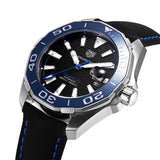Buy Shop Tag Heuer Aquaracer Calibre 5 Automatic Black Dial Black Nylon Strap Watch for Men - WAY201C.FC6395 USA Online