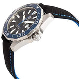 Buy Shop Tag Heuer Aquaracer Calibre 5 Automatic Black Dial Black Nylon Strap Watch for Men - WAY201C.FC6395 USA Online