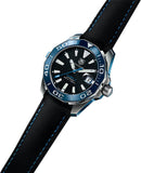 Buy Shop Tag Heuer Aquaracer Calibre 5 Automatic Black Dial Black Nylon Strap Watch for Men - WAY201C.FC6395 USA Online