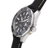 Buy Shop Tag Heuer Aquaracer Calibre 5 Automatic Black Dial Black Nylon Strap Watch for Men - WAY211A.FC6362 USA Online