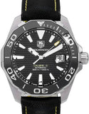 Buy Shop Tag Heuer Aquaracer Calibre 5 Automatic Black Dial Black Nylon Strap Watch for Men - WAY211A.FC6362 USA Online