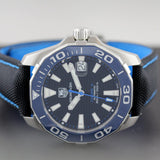 Buy Shop Tag Heuer Aquaracer Calibre 5 Automatic Black Dial Black Nylon Strap Watch for Men - WAY211B.FC6363 USA Online