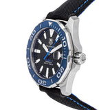 Buy Shop Tag Heuer Aquaracer Calibre 5 Automatic Black Dial Black Nylon Strap Watch for Men - WAY211B.FC6363 USA Online