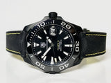 Buy Shop Tag Heuer Aquaracer Calibre 5 Automatic Black Dial Black Nylon Strap Watch for Men - WAY218A.FC6362 USA Online