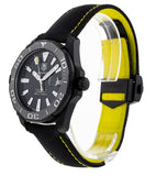 Buy Shop Tag Heuer Aquaracer Calibre 5 Automatic Black Dial Black Nylon Strap Watch for Men - WAY218A.FC6362 USA Online