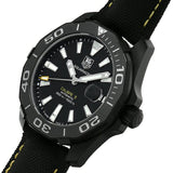 Buy Shop Tag Heuer Aquaracer Calibre 5 Automatic Black Dial Black Nylon Strap Watch for Men - WAY218A.FC6362 USA Online