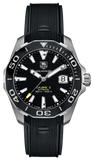 Buy Shop Tag Heuer Aquaracer Calibre 5 Automatic Black Dial Black Rubber Strap Watch for Men - WAY211A.FT6151 USA Online