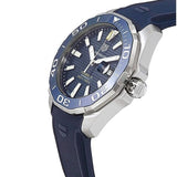 Buy Shop Tag Heuer Aquaracer Calibre 5 Automatic Blue Dial Blue Rubber Strap Watch for Men - WAY201B.FT6150 USA Online