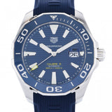 Buy Shop Tag Heuer Aquaracer Calibre 5 Automatic Blue Dial Blue Rubber Strap Watch for Men - WAY201B.FT6150 USA Online
