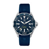 Buy Shop Tag Heuer Aquaracer Calibre 5 Automatic Blue Dial Blue Rubber Strap Watch for Men - WAY201B.FT6150 USA Online