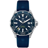Buy Shop Tag Heuer Aquaracer Calibre 5 Automatic Blue Dial Blue Rubber Strap Watch for Men - WAY201B.FT6150 USA Online
