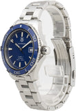 Buy Shop Tag Heuer Aquaracer Calibre 5 Automatic Blue Dial Silver Steel Strap Watch for Men - WAK2111.BA0830 USA Online