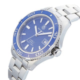 Buy Shop Tag Heuer Aquaracer Calibre 5 Automatic Blue Dial Silver Steel Strap Watch for Men - WAK2111.BA0830 USA Online
