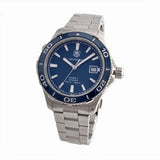 Buy Shop Tag Heuer Aquaracer Calibre 5 Automatic Blue Dial Silver Steel Strap Watch for Men - WAK2111.BA0830 USA Online