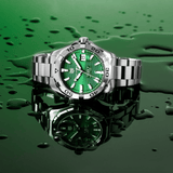 Buy Shop Tag Heuer Aquaracer Calibre 5 Automatic Green Dial Silver Steel Strap Watch for Men - WAY2015.BA0927 USA Online