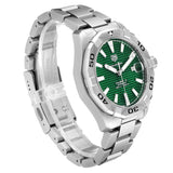 Buy Shop Tag Heuer Aquaracer Calibre 5 Automatic Green Dial Silver Steel Strap Watch for Men - WAY2015.BA0927 USA Online