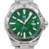 Buy Shop Tag Heuer Aquaracer Calibre 5 Automatic Green Dial Silver Steel Strap Watch for Men - WAY2015.BA0927 USA Online