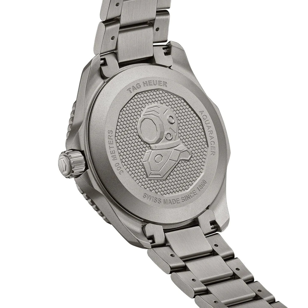 Buy Shop Tag Heuer Aquaracer Calibre 5 Green Dial Silver Steel Strap Watch for Men - WAY201S.BA0927 USA Online