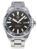 Buy Shop Tag Heuer Aquaracer Calibre 5 Automatic Sunray Brown Dial Silver Steel Strap Watch for Men - WAY2018.BA0927 USA Online