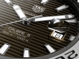 Buy Shop Tag Heuer Aquaracer Calibre 5 Automatic Sunray Brown Dial Silver Steel Strap Watch for Men - WAY2018.BA0927 USA Online