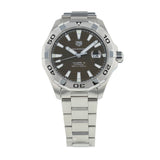 Buy Shop Tag Heuer Aquaracer Calibre 5 Automatic Sunray Brown Dial Silver Steel Strap Watch for Men - WAY2018.BA0927 USA Online