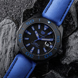 Buy Shop Tag Heuer Aquaracer Calibre 5 Automatic Titanium Blue Dial Blue Nylon Strap Watch for Gents - WAY208B.FC6382 USA Online