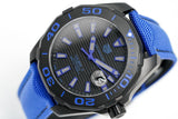Buy Shop Tag Heuer Aquaracer Calibre 5 Automatic Titanium Blue Dial Blue Nylon Strap Watch for Gents - WAY208B.FC6382 USA Online