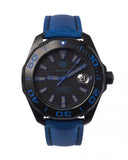 Buy Shop Tag Heuer Aquaracer Calibre 5 Automatic Titanium Blue Dial Blue Nylon Strap Watch for Gents - WAY208B.FC6382 USA Online