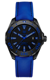 Buy Shop Tag Heuer Aquaracer Calibre 5 Automatic Titanium Blue Dial Blue Nylon Strap Watch for Gents - WAY208B.FC6382 USA Online