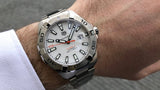 Buy Shop Tag Heuer Aquaracer Calibre 5 Automatic White Dial Silver Steel Strap Watch for Men - WAY2013.BA0927 USA Online