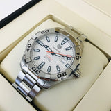 Buy Shop Tag Heuer Aquaracer Calibre 5 Automatic White Dial Silver Steel Strap Watch for Men - WAY2013.BA0927 USA Online