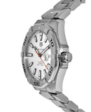 Buy Shop Tag Heuer Aquaracer Calibre 5 Automatic White Dial Silver Steel Strap Watch for Men - WAY2013.BA0927 USA Online