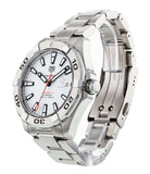 Buy Shop Tag Heuer Aquaracer Calibre 5 Automatic White Dial Silver Steel Strap Watch for Men - WAY2013.BA0927 USA Online
